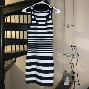Women strechy strip dress
